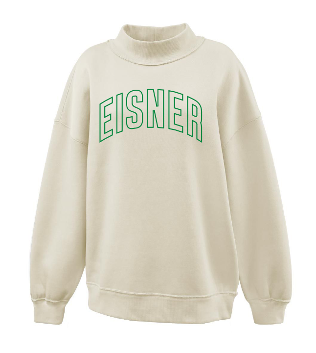 Eisner Adult Mockneck Sweatshirt - Vanilla